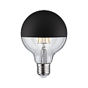 Paulmann L�mpara espejada globe DECO GLOBE G95 LED BLACK MATT DIM G95 claro E27 6,5W 600lm 2700K CRI >80 regulable