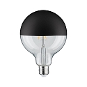 Paulmann L�mpara espejada globe DECO GLOBE G125 LED BLACK MATT G125 claro E27 6,5W 600lm 2700K CRI >80 regulable
