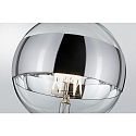 Paulmann Bombilla filamento Globe DECO GLOBE LED MIRROR-RING SILVER G125 claro E27 6,5W 640lm 2700K CRI >80 regulable