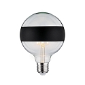 Bombilla filamento Globe DECO GLOBE LED MIRROR-RING BLACK MATT G125 claro E27 6,5W 640lm 2700K CRI >80 regulable