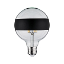 Paulmann Bombilla filamento Globe DECO GLOBE LED MIRROR-RING BLACK MATT G125 claro E27 6,5W 640lm 2700K CRI >80 regulable