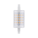 LED linear lamp R7s 78mm R7S short, switchable R7s 9W 1055lm 2700K CRI >80 