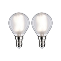 Filamento luminoso en forma de gota juego de 2 E14 4,8W 470lm 4000K 360� CRI >80 