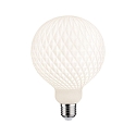 Bombilla filamento Globe GLOBE G125 WHITE LAMPION V1 ranurado, con rejilla G125 mate E27 4,3W 400lm 3000K CRI >80 regulable
