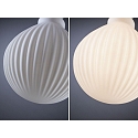 Paulmann Bombilla filamento Globe GLOBE G125 WHITE LAMPION V2 ranurado, empotrado G125 mate E27 4,3W 400lm 3000K CRI >80 regulable