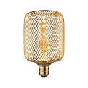 L�mpara de filamento LED METALLIC GLOW CYLINDER HELIX conmutable E27 3,5W 130lm 1800K CRI >80 