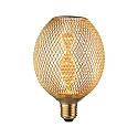L�mpara de filamento LED METALLIC GLOW GLOBE HELIX conmutable E27 3,5W 130lm 1800K CRI >80 