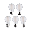 Paulmann L�mpara LED en forma de pera juego de 5 E27 7W 806lm 2700K CRI 80-89