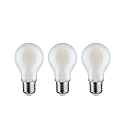 Paulmann L�mpara LED en forma de pera juego de 3 E27 9W 1055lm 4000K CRI 80-89