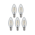 Paulmann Filamento luminoso en forma de vela juego de 5 E14 5W 470lm 2700K CRI 80-89