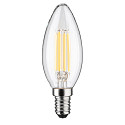 Paulmann Filamento luminoso en forma de vela ECO-LINE CANDLE conmutable P45 claro E14 4W 840lm 3000K 360� CRI >80  claro
