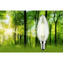 Paulmann Filamento luminoso en forma de vela ECO-LINE CANDLE conmutable P45 claro E14 4W 840lm 3000K 360� CRI >80  claro