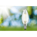 Paulmann Filamento luminoso en forma de vela ECO-LINE CANDLE conmutable P45 claro E14 4W 840lm 3000K 360� CRI >80  claro