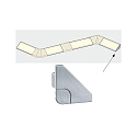 Paulmann Tapa final DELTA juego de 2, aluminio mate