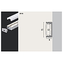 Paulmann MaxLED / Your LED Strip Base Alu Profile with diffuser, 100cm, alu anodized / cover satin