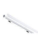 Paulmann Perfil YOURLED STRIPE con tapa, aluminio eloxado, gris, sat�n