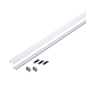 Paulmann Perfil YOURLED STRIPE con tapa, aluminio eloxado, gris, sat�n