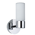Paulmann Luminaria de pared ELEON de 1 llama, cil�ndrico G9 IP44, cromo, sat�n regulable