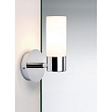 Paulmann Luminaria de pared ELEON de 1 llama, cil�ndrico G9 IP44, cromo, sat�n regulable