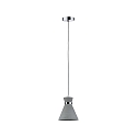 Paulmann Luminaria colgante VERVE de 1 llama E27 IP44, cromo, gris regulable