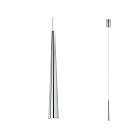 Paulmann Luminaria colgante GUTTA LED de 1 llama, lang, aluminio cepillado