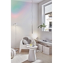 Paulmann Luminaria colgante GUTTA LED de 1 llama, lang, aluminio cepillado