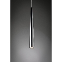 Paulmann Luminaria colgante GUTTA LED de 1 llama, lang, aluminio cepillado