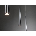 Luminaria colgante GUTTA LED de 3 llamas, lang