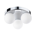 Paulmann Luminaria de pared y techo GOVE G9 IP44, cromo, mate 