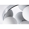 Paulmann Luminaria de pared y techo GOVE G9 IP44, cromo, mate 