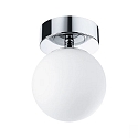 Paulmann Luminaria de pared y techo GOVE IP44, cromo, mate 