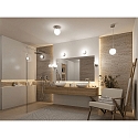Paulmann Luminaria de pared y techo GOVE IP44, cromo, mate 