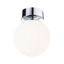 Luminaria de pared y techo GOVE IP44, cromo, mate 