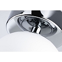 Paulmann Luminaria de pared y techo GOVE IP44, cromo, mate 