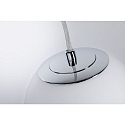 Luminaria colgante GOVE IP44, cromo 