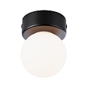 Luminaria de pared y techo GOVE G9 IP44, mate, negro 
