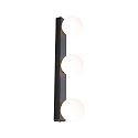 Luminaria de pared y techo GOVE G9 IP44, mate, negro 