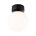 Luminaria de pared y techo GOVE IP44, mate, negro 