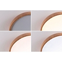 bath luminaire OKA CCT Switch, switchable IP44, wood, mat 