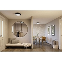 Paulmann bath luminaire OKA CCT Switch, switchable IP44, mat, black 