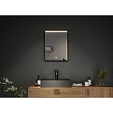 Paulmann Espejo con iluminaci�n MIRO 45 X 60CM angular, Tunable White, con estante IP44, negro mate 