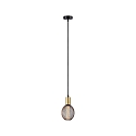 Luminaria colgante RAVI IP44 ajustable E27 IP44, dorado, negro