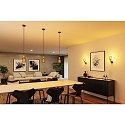 Luminaria colgante RAVI IP44 ajustable E27 IP44, dorado, negro