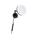 Paulmann Espejo con iluminaci�n MASUA IP44 - 3X ZOOM 3 veces, redondo, con brazo flexible, CCT Switch, inclinable IP44 / IP20
