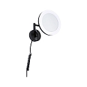 Paulmann Espejo con iluminaci�n MASUA IP44 - 3X ZOOM 3 veces, redondo, con brazo flexible, CCT Switch, inclinable IP44 / IP20