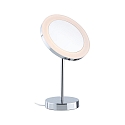Paulmann Espejo con iluminaci�n MASUA IP44 - 3X ZOOM 3 veces, redondo, CCT Switch, con enchufe, ajustable IP44 / IP20, cromo 