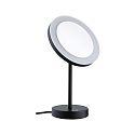 Paulmann Espejo con iluminaci�n MASUA IP44 - 3X ZOOM 3 veces, redondo, CCT Switch, con enchufe, ajustable IP44 / IP20, negro mate 