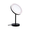 Paulmann Espejo con iluminaci�n MASUA IP44 - 3X ZOOM 3 veces, redondo, CCT Switch, con enchufe, ajustable IP44 / IP20, negro mate 