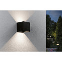 Paulmann L�mpara de pared a pilas NYARA UP&DOWN angular IP44, negro 