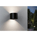 Paulmann L�mpara de pared a pilas NYORA UP&DOWN redondo IP44, negro 